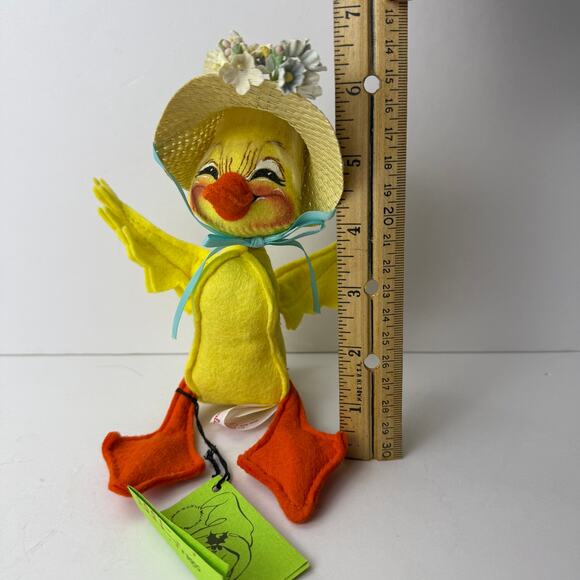 Vintage Annalee duckling 1988 Spring Girl duck - Picture 10 of 10